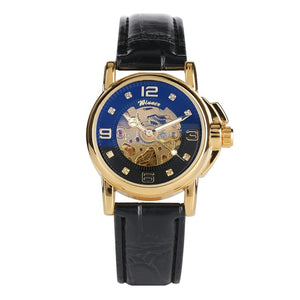 Women's Watch Automatic Mechanical Watch Ladies Clock Skeletons Wristwatch Hollow Out Automatic-self-winding