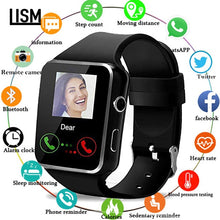 Load image into Gallery viewer, X7 Bluetooth Smart Watch With Camera Support SIM TF Card Touch Screen Alarm Clock Sleep Monitoring Sport Watch For Kid Men Women