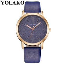 Load image into Gallery viewer, 2019 Top Brand High Quality Fashion Womens Ladies Simple Watches Geneva Faux Leather Analog Quartz Wrist Watch clock saat Gift Q