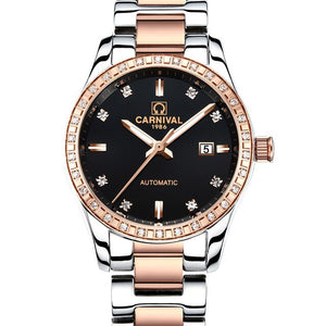 Mechanical Women Watches Luxury Brand Watch Waterproof 2019 Diamond Ladies Wrist Watches For Women Automatic Self-Wind Clock