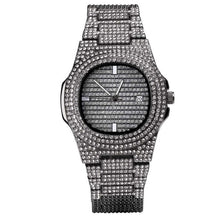 Load image into Gallery viewer, TOPGRILLZ Brand Iced Out Diamond Watch Quartz Gold HIP HOP Watches With Micropave CZ Stainless Steel Watch Clock relogio