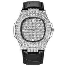 Load image into Gallery viewer, TOPGRILLZ Brand Iced Out Diamond Watch Quartz Gold HIP HOP Watches With Micropave CZ Stainless Steel Watch Clock relogio