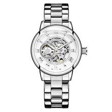 Load image into Gallery viewer, ORKINA Mechanical Women Bracelet Watch Skeleton Automatic Wristwatch Mesh Stainless Steel Band Female Clock Chic Reloj Mujer