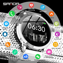 Load image into Gallery viewer, SANDA CF18 Women/Men New Smart Digital Wristwatches Female Call Reminder Heart Rate Monitor Watches Calorie Step Beauty Watches