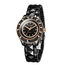 Load image into Gallery viewer, SUNKTA All black Ceramic Women Watches Ladies Fashion Simple Quartz Watch Women Top Brand Luxury Female Clock Relogio Feminino