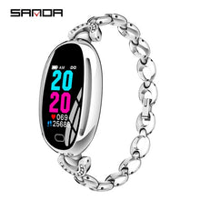 Load image into Gallery viewer, SANDA E68 Women New Oval Smart Digital Watch Female Rose Gold Jewelry Call Reminder Heart Rate Watches Calorie Beauty Wristwatch