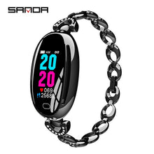 Load image into Gallery viewer, SANDA E68 Women New Oval Smart Digital Watch Female Rose Gold Jewelry Call Reminder Heart Rate Watches Calorie Beauty Wristwatch