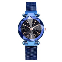 Load image into Gallery viewer, Luxury Starry Sky Stainless Steel Mesh Bracelet Watches For Women Crystal Analog Quartz Wristwatches Ladies Sports Dress Clock