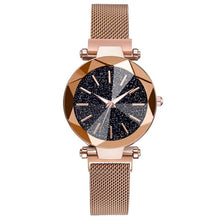 Load image into Gallery viewer, Luxury Starry Sky Stainless Steel Mesh Bracelet Watches For Women Crystal Analog Quartz Wristwatches Ladies Sports Dress Clock