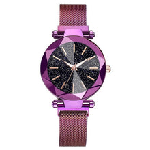 Load image into Gallery viewer, Luxury Starry Sky Stainless Steel Mesh Bracelet Watches For Women Crystal Analog Quartz Wristwatches Ladies Sports Dress Clock