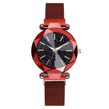 Load image into Gallery viewer, Luxury Starry Sky Stainless Steel Mesh Bracelet Watches For Women Crystal Analog Quartz Wristwatches Ladies Sports Dress Clock