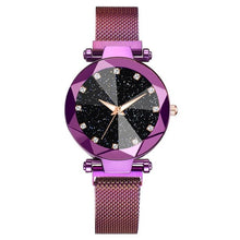 Load image into Gallery viewer, Luxury Starry Sky Stainless Steel Mesh Bracelet Watches For Women Crystal Analog Quartz Wristwatches Ladies Sports Dress Clock