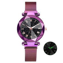 Load image into Gallery viewer, Luxury Starry Sky Stainless Steel Mesh Bracelet Watches For Women Crystal Analog Quartz Wristwatches Ladies Sports Dress Clock