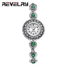 Load image into Gallery viewer, REVELRY Wrist Watch Women New Fashion Minimalist Women&#39;s Rhinestone Bracelet Clock Watches Montre Femme Quartz Watch Womens