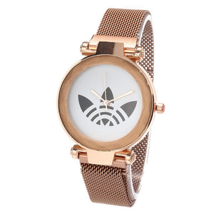 New Women Fashion Watches Luxury Brand AD Women Watch Magnet Wteel Mesh Wtrap Ladies Watch Girl Gift Reloj Mujer Hodinky