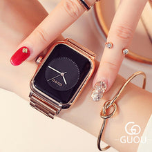 Load image into Gallery viewer, GUOU Relogio Feminino 2019 Luxury Watch Women's Watches Fashion Rose Gold Ladies Watch Clock Women saat reloj mujer