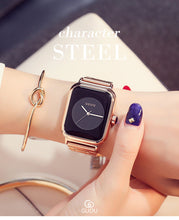 Load image into Gallery viewer, GUOU Relogio Feminino 2019 Luxury Watch Women's Watches Fashion Rose Gold Ladies Watch Clock Women saat reloj mujer