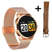 Load image into Gallery viewer, Q8 Plus Rose Smart Watch OLED Color Screen Smartwatch women Fashion Fitness Tracker Heart Rate monitor Wristband Step Counter