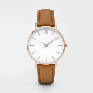 New Fashion Simple Women Watches Casual Ladies Leather Quartz Watch Watch Woman Clocks Vrouwen Zegarek Damski watch-watch