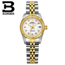 Load image into Gallery viewer, Switzerland Wristwatches BINGER 18K gold Women&#39;s watches self-wind automatic winding mechanical Wristwatches BG-0375-2