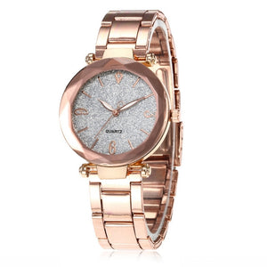 Women Watch Star Sky Dial Clock Luxury Rose Gold Bracelet Women Wrist Watch Ladies Clock reloj mujer relogio feminino 2019 Hot