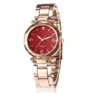 Women Watch Star Sky Dial Clock Luxury Rose Gold Bracelet Women Wrist Watch Ladies Clock reloj mujer relogio feminino 2019 Hot