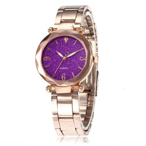 Women Watch Star Sky Dial Clock Luxury Rose Gold Bracelet Women Wrist Watch Ladies Clock reloj mujer relogio feminino 2019 Hot