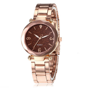 Women Watch Star Sky Dial Clock Luxury Rose Gold Bracelet Women Wrist Watch Ladies Clock reloj mujer relogio feminino 2019 Hot