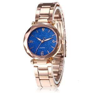 Women Watch Star Sky Dial Clock Luxury Rose Gold Bracelet Women Wrist Watch Ladies Clock reloj mujer relogio feminino 2019 Hot