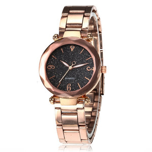 Women Watch Star Sky Dial Clock Luxury Rose Gold Bracelet Women Wrist Watch Ladies Clock reloj mujer relogio feminino 2019 Hot