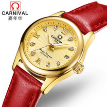Load image into Gallery viewer, Carnival Women Watches top Luxury Brand ladies Automatic Mechanical Watch Women Sapphire Waterproof relogio feminino reloj mujer