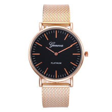 Load image into Gallery viewer, Fashion Casual watches Womens Men Classic Quartz Stainless Steel Wrist Watch Bracelet Watches Black White Dial Case 2019