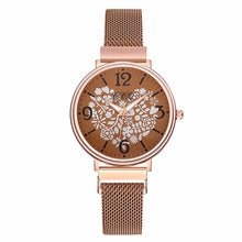 Load image into Gallery viewer, Women Magnet Buckle Love Heart Watch Luxury Ladies Stainless Steel Quartz Watch CCQ Brand Relogio Feminino