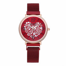 Load image into Gallery viewer, Women Magnet Buckle Love Heart Watch Luxury Ladies Stainless Steel Quartz Watch CCQ Brand Relogio Feminino