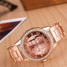 Load image into Gallery viewer, reloj mujer New Famous Brand Luxury Watch Women Fashion Crystal Dress Quartz Watches Women stainless steel Wristwatches Hot 2019