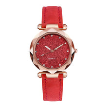 Load image into Gallery viewer, Ladies Watch Top Brand Women Watch Rhinestone Starry Sky Watches Leather Quartz Wristwatch Female Clock Reloj Mujer Kol Saati *E