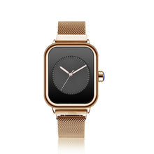 Load image into Gallery viewer, Creative New Women Watches Quartz REBIRTH Square Magnetic Minimalist Ladies Wristwatch Rose Gold Luxury Band Reloj Mujer 2019