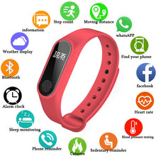 Load image into Gallery viewer, NEW M2 Smart Fashion Sport Watch Fitness Running Tracker Bracelet Step Count Distance Calorie Calculator Band For Men Women Kids