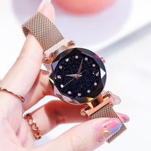 Load image into Gallery viewer, 2019 New brand Starry Sky Women Watch Fashion Elegant Magnet Buckle Vibrato Purple Gold Ladies Wristwatch Luxury Women Watches