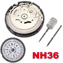 Load image into Gallery viewer, New Movement Day Date Set NH35 NH36  High Accuracy Automatic Mechanical Watch Wrist