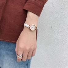 Load image into Gallery viewer, Elegant Ladies Dress Wristwatches Small Women Fashion Watches 2019 Luxury Casual Bow-Knot Case Female Quartz Leather Clock