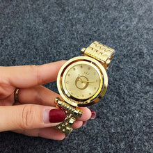 Load image into Gallery viewer, Luxury Reloj Mujer Hot Sale Newest Top Lady Silver Gold Full Steel  Quartz Watch Lady Holiday Gift Match Fit Original Pandoraes