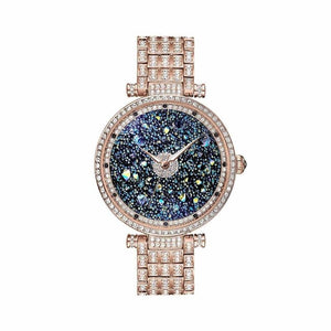 Princess Butterfly Women Starry Sky Watches Luxury Brand Rhinestone Crystal Wristwatch Waterproof Quartz Reloj Mujer