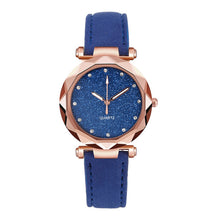 Load image into Gallery viewer, Ladies Fashion Korean Rhinestone Rose Gold Quartz Watch Female Belt Watch Women's Watches Fashion Clock Gift for Girlfriend #N