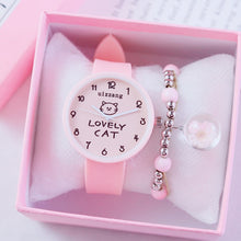 Load image into Gallery viewer, Sunny Children Great Watch Girls Cute Clocks Soft Junior High School Students Sport Wristwatch Small Fresh Watches Lady Clock