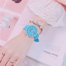 Load image into Gallery viewer, Sunny Children Great Watch Girls Cute Clocks Soft Junior High School Students Sport Wristwatch Small Fresh Watches Lady Clock