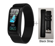 Load image into Gallery viewer, AK12 women smart watch 1.14" IP68 waterproof heart rate stopwatch alarm clock fitness tracker swim watches PK X3 S2 Android IOS