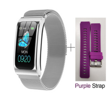 Load image into Gallery viewer, AK12 women smart watch 1.14" IP68 waterproof heart rate stopwatch alarm clock fitness tracker swim watches PK X3 S2 Android IOS