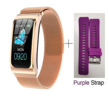 Load image into Gallery viewer, AK12 women smart watch 1.14" IP68 waterproof heart rate stopwatch alarm clock fitness tracker swim watches PK X3 S2 Android IOS