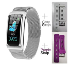 Load image into Gallery viewer, AK12 women smart watch 1.14" IP68 waterproof heart rate stopwatch alarm clock fitness tracker swim watches PK X3 S2 Android IOS